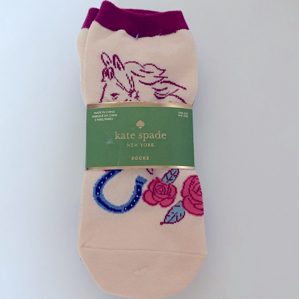 NWT Kate Spade 3 Pack Socks